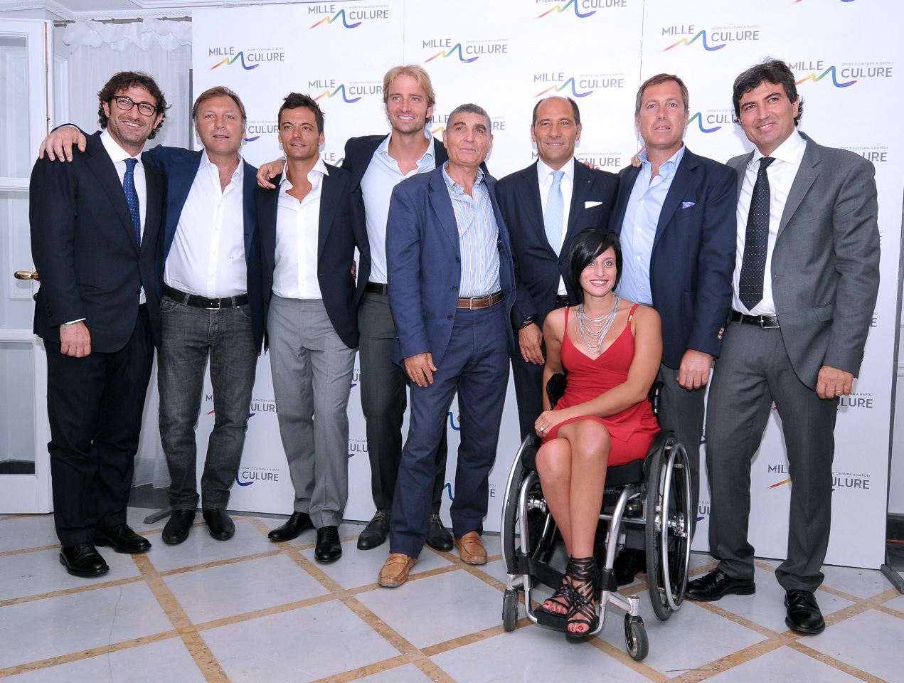 Diego Occhiuzzi con i campioni di MILLECULURE